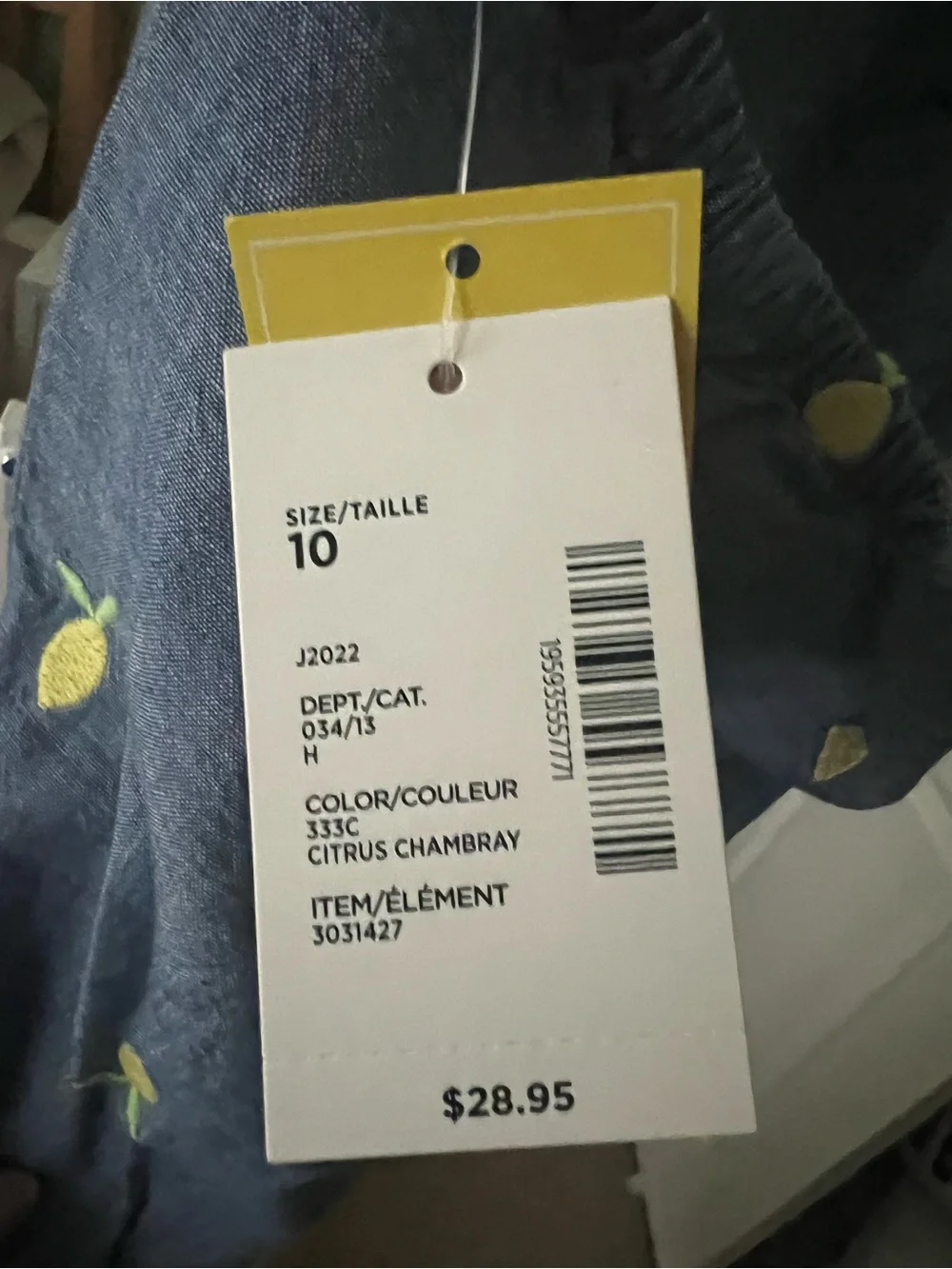 Gymboree Lemon Embroidered Halter Top